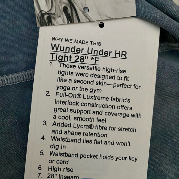 *NWT* Wunder Under High-Rise HR Tight 28” Size 4 Sz 4 - Picture 9 of 9